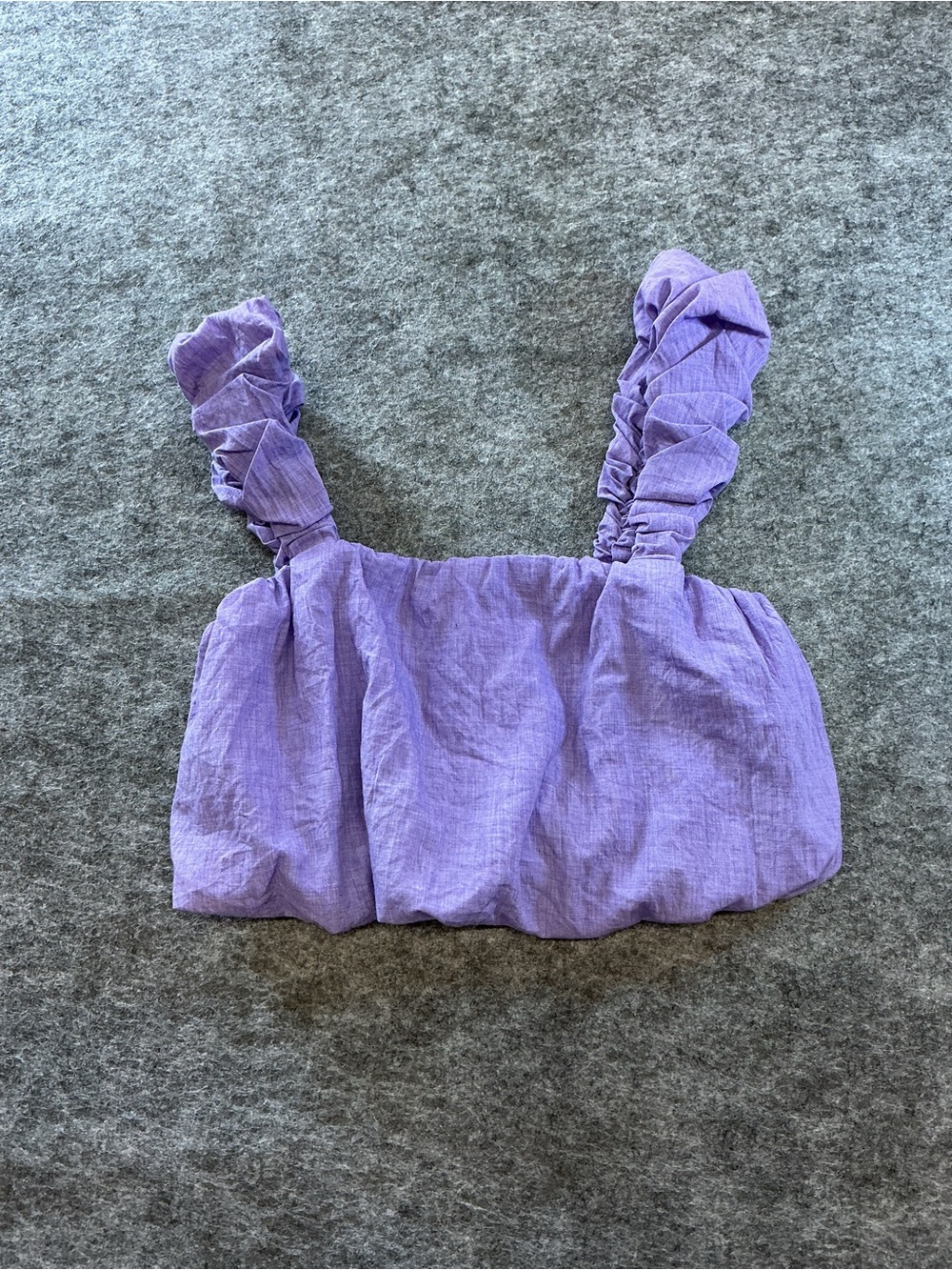 Prairie People Lavender Ruffled Top - Size X-Small